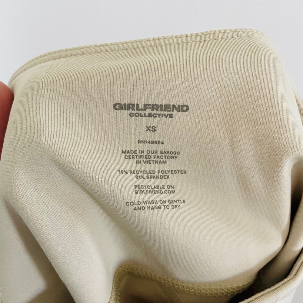 NWT Girlfriend Collective High-Rise Compressive Leggings Oat #4008 Women XS - Picture 6 of 6